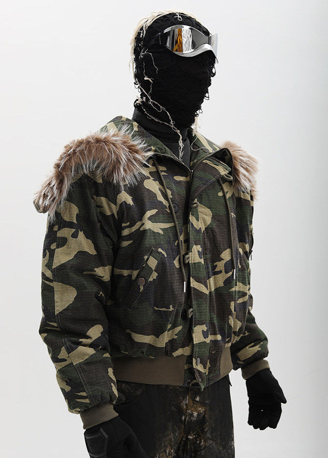 OFF/SC CAMO BOMBER JACKET