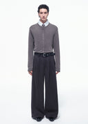 SCRIPT-X BUTTON LAYER SWEATER