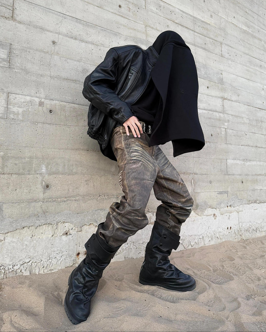 BOTAS MARTIN DE MOTOCICLISTA DESTRUIDAS MODELO WASTELAND