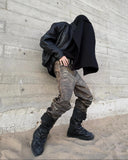 WASTELAND DISTRESSED BIKER MARTIN BOOTS