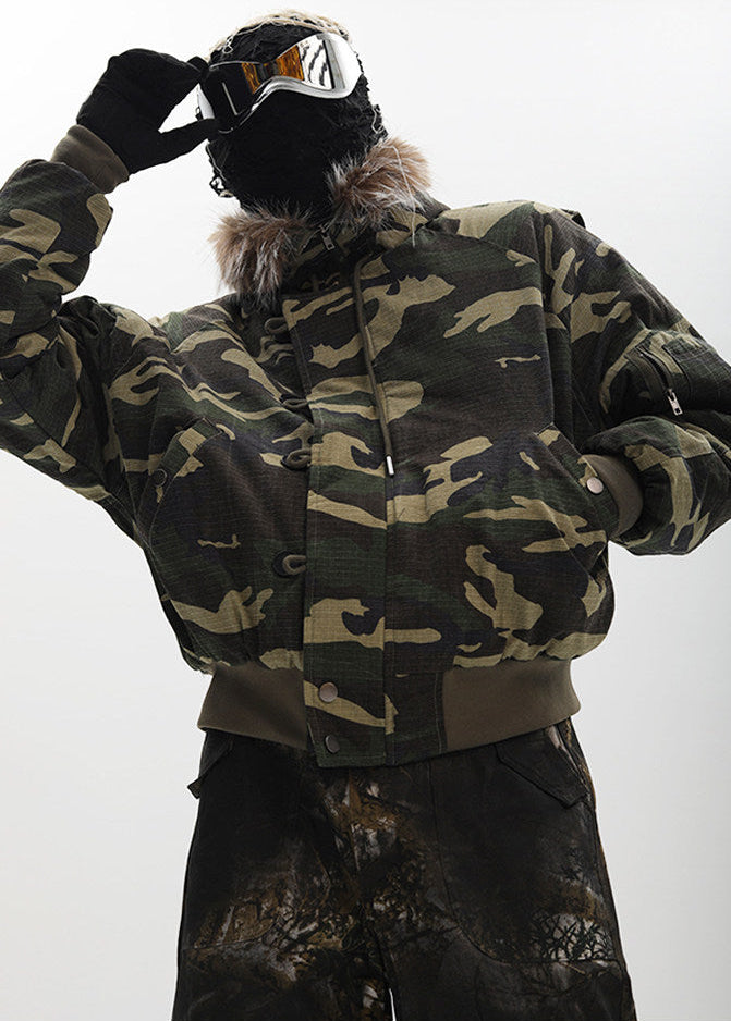 OFF/SC CAMO BOMBER JACKET