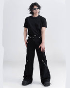 DECON ZIP FLARE PANTS