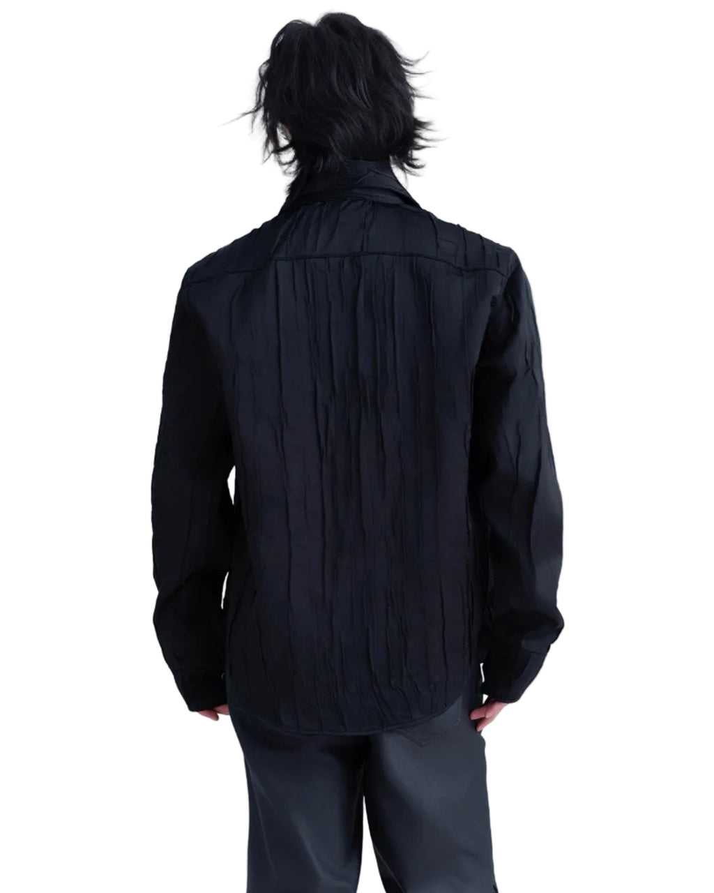 XEQUATION PLEATED DECONSTRUCTED SHIRT