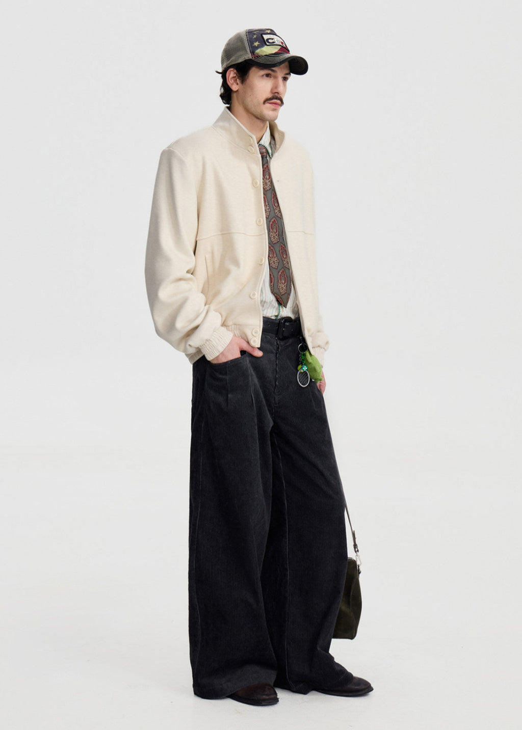 SCRIPT-X STAND COLLAR JACKET