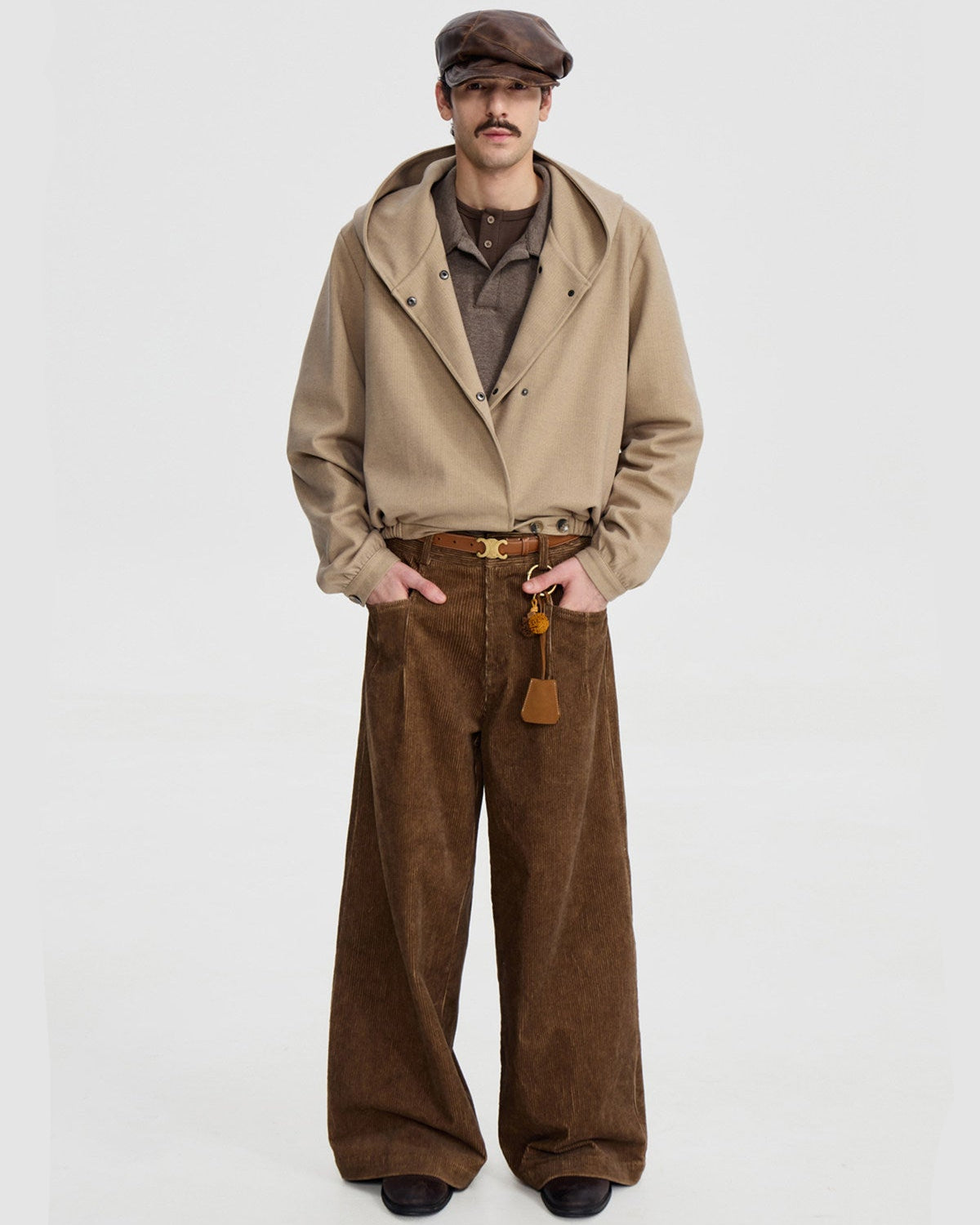 CORDUROY DYED CASUAL PANTS
