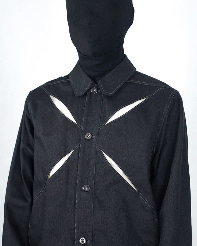 CUTOUT WORKWEAR DENIM JACKET