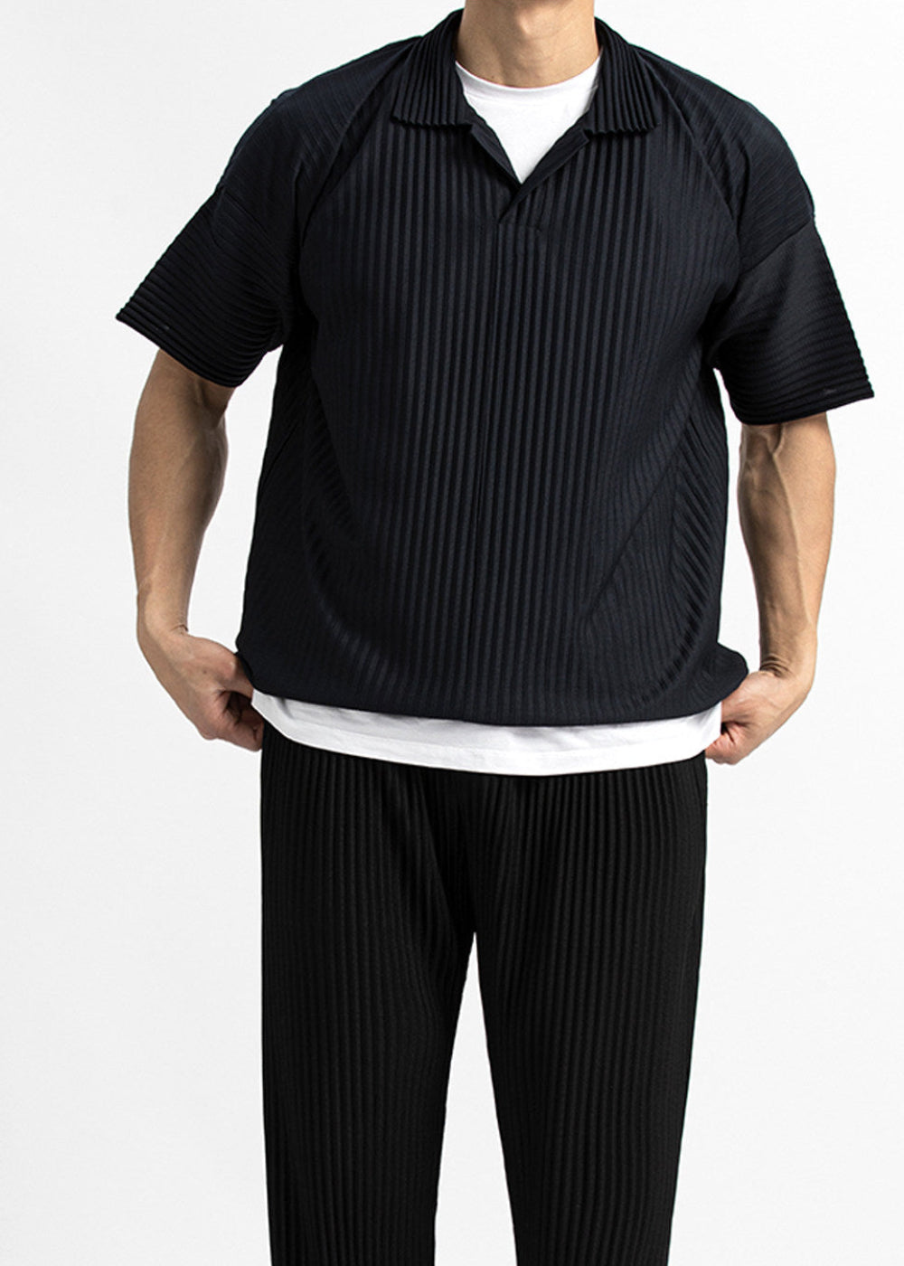 OFF/SC JAPAN PLISSEE POLO