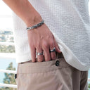 X Stainless Steel Ring