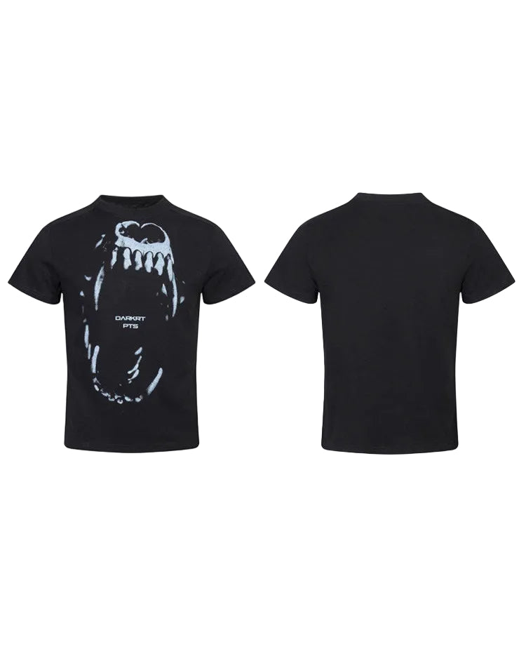 CANINE PRINT CROPPED T-SHIRT