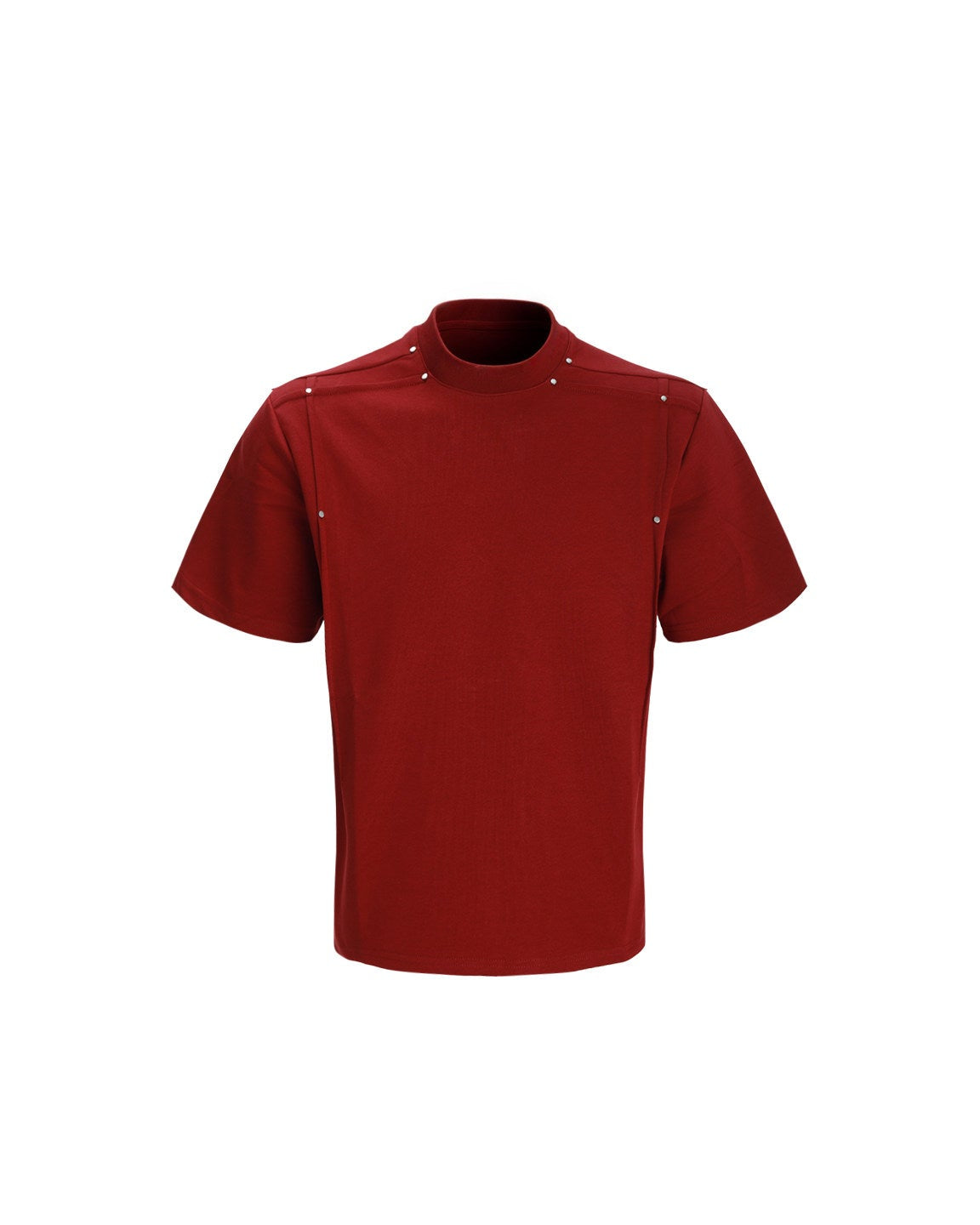 STUDDED DECONSTRUCTED SLIM FIT CREW TEE