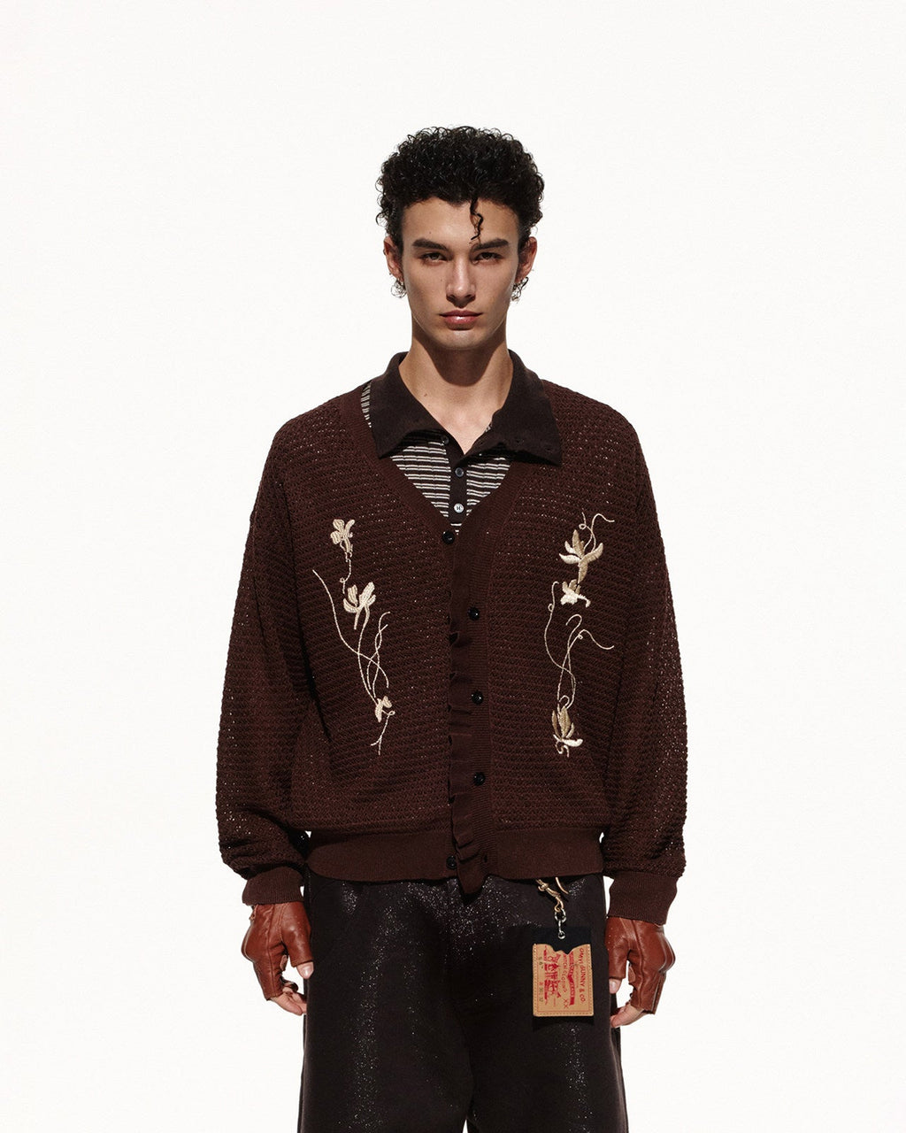 SCRIPT-X LINEN LYOCELL EMBROIDERED SHIRT