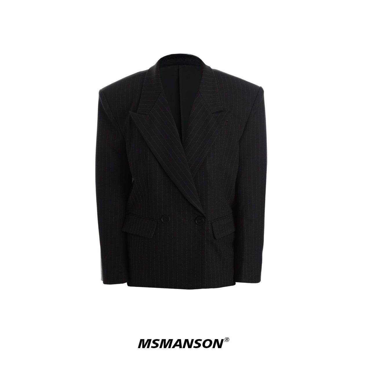 XCULTURE LUXURY STRIPED TAILORED BLAZER