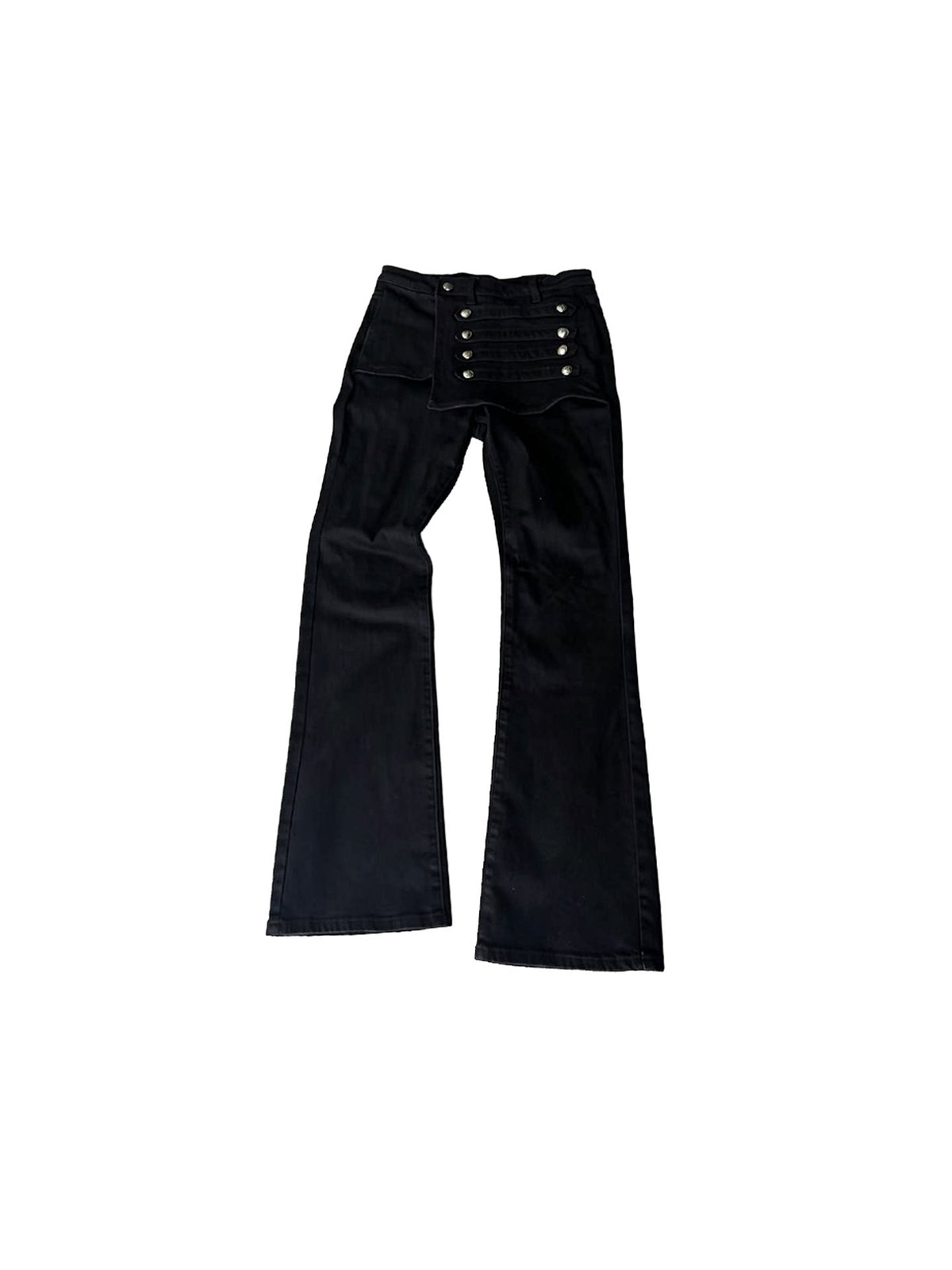 UNBOUND buttoned flared washed denim jeans