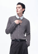 SCRIPT-X BUTTON LAYER SWEATER