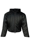 Sudadera con capucha y textura de armadura NIGHT ILLUSION SSIN7 25FW