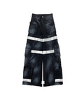 DISTRESSED REFLECTIVE CARGO JEANS