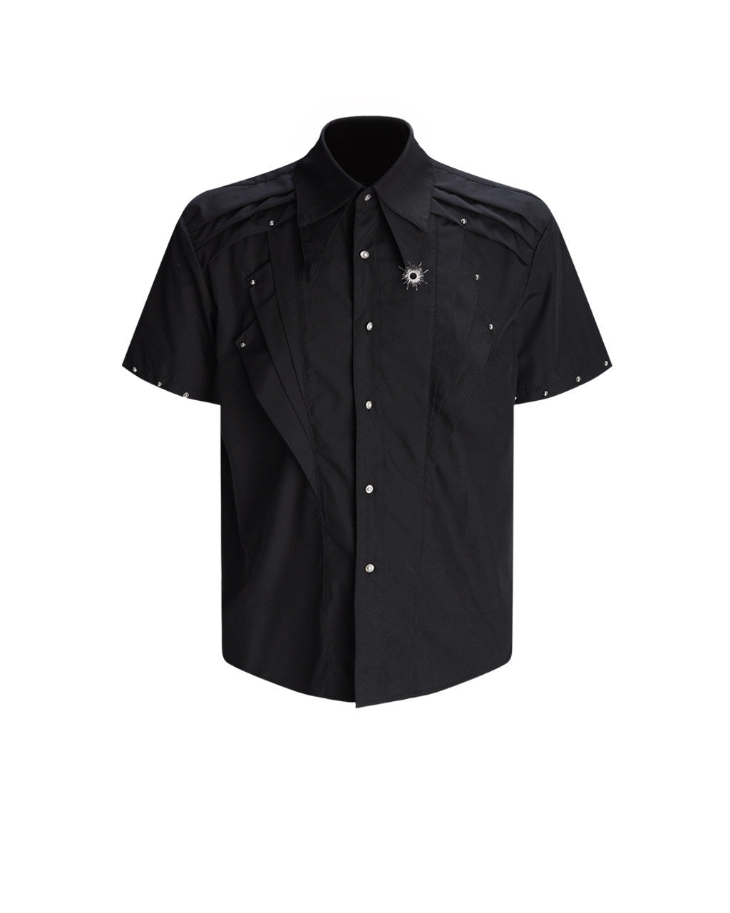 DECONSTRUCTED RIVET DETAIL SHIRT
