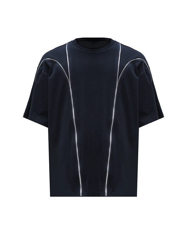 SOLID COLOR DECON ZIP SPLICED TEE