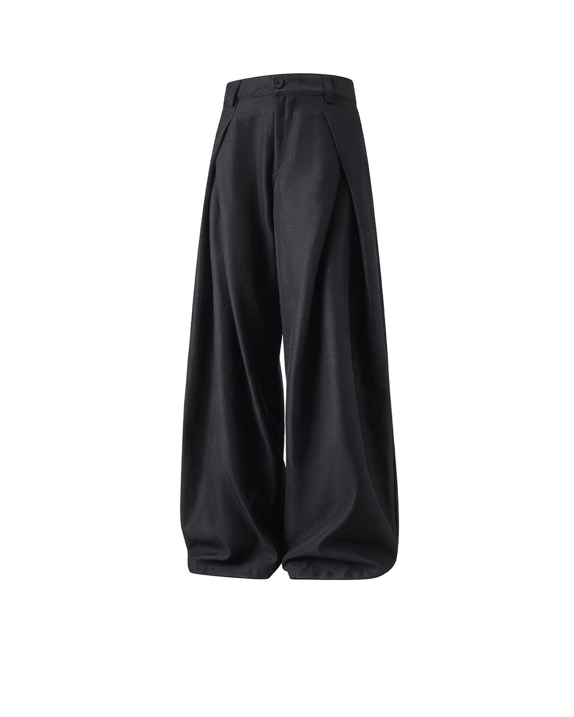 ELSEWHERE cross-pleated relaxed straight-leg cotton trousers, additional product photograph 8 | OFFCULTURE®
