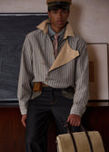 SCRIPT-X STRIPE RETRO JACKET