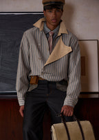 SCRIPT-X STRIPE RETRO JACKET