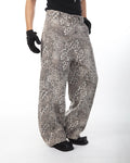 LEOPARD WIDE JEANS