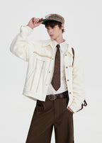 SCRIPT-X PATCH COLOR BLOCK JACKET