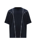 DECONSTRUCTED ZIP SPLICED TEE