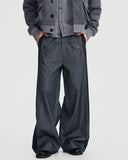 WOOL DECON STRUCTED PANTS
