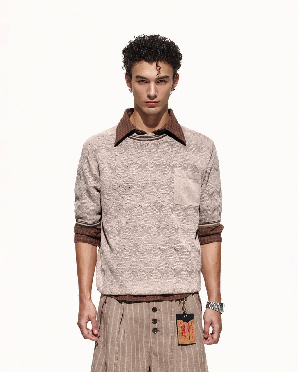 SCRIPT-X LINEN LYOCELL RIB TEE