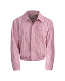XEQUATION PLAID CRINKLE SHIRT JACKET