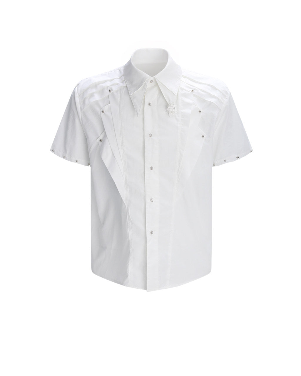 DECONSTRUCTED RIVET DETAIL SHIRT