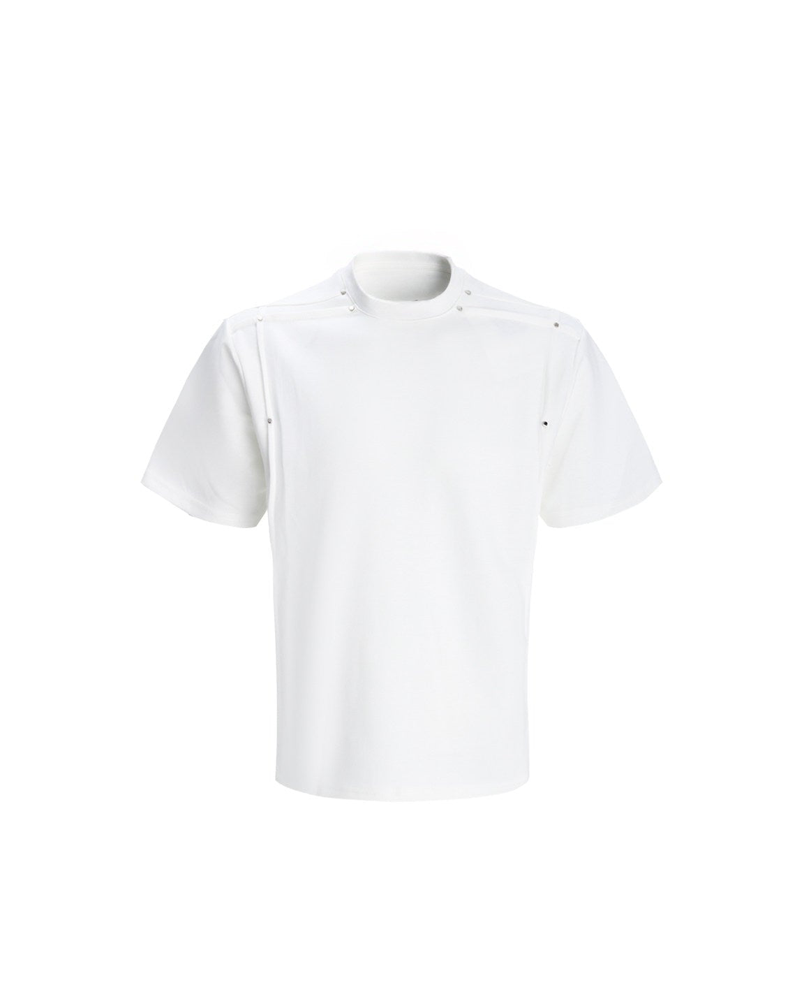 STUDDED DECONSTRUCTED SLIM FIT CREW TEE