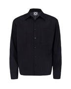 XEQUATION BLACK WHITE TEXTURED SHIRT