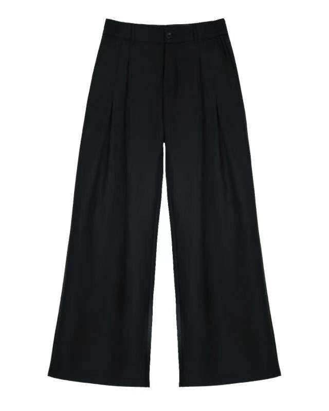 OFFLIMITS black high-rise pleated wide-leg tailored trousers, additional product photograph 9 | OFFCULTURE®