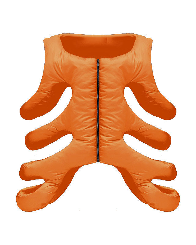 CUTOUT ALIEN EXOSKELETON COTTON VEST