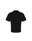 STUDDED DECONSTRUCTED SLIM FIT CREW TEE