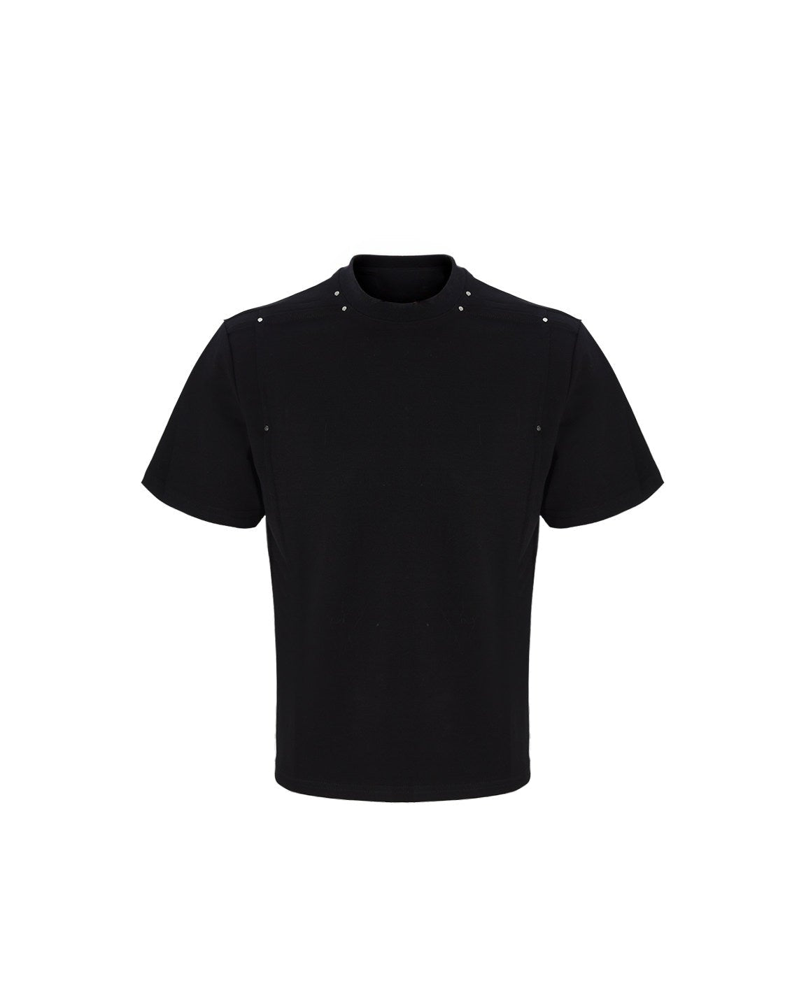 STUDDED DECONSTRUCTED SLIM FIT CREW TEE