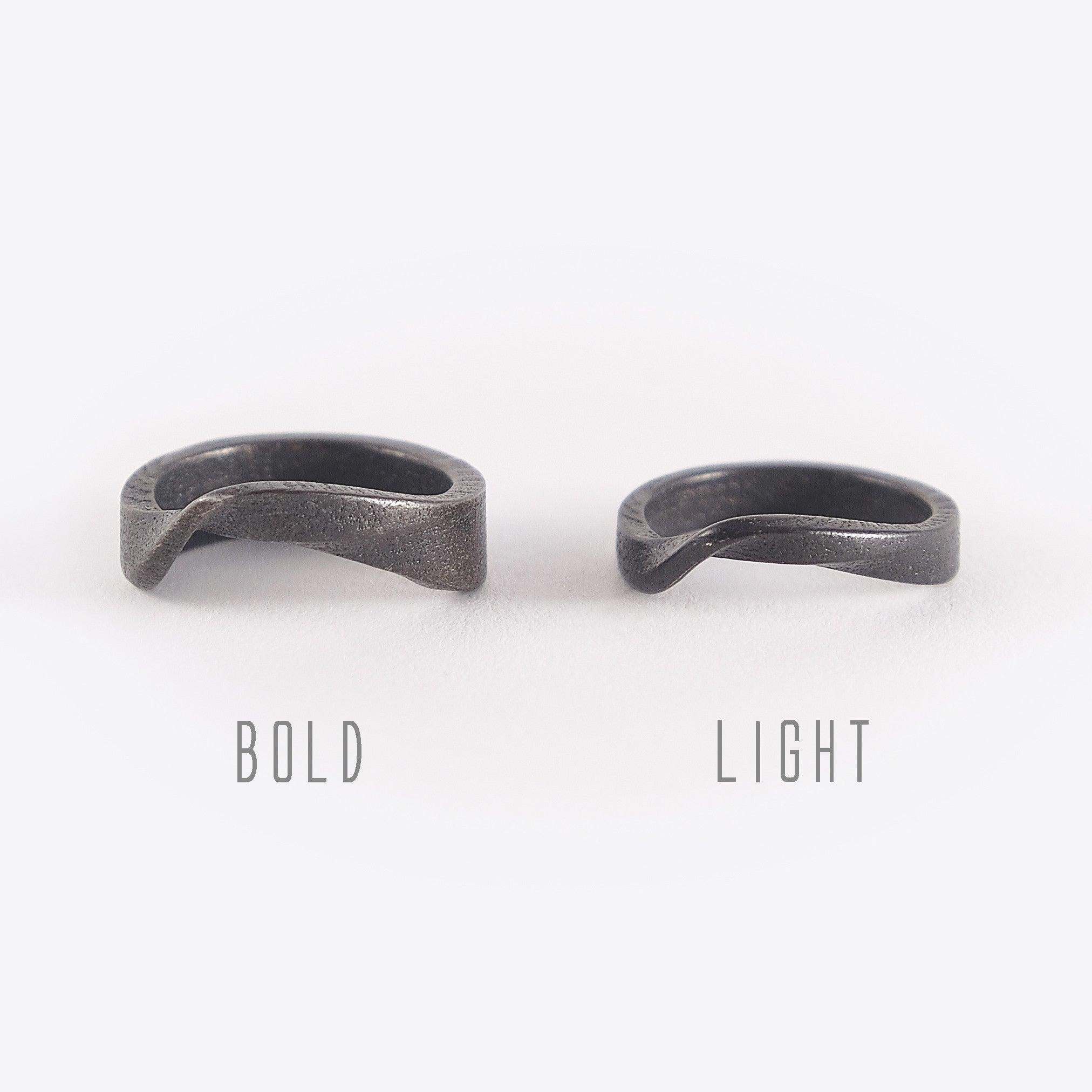 Amos Steel Ring ─ Bold - LACE by JennyWu
